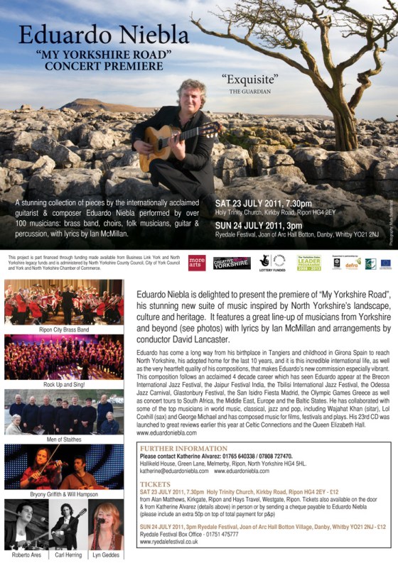 Eduardo Niebla "My Yorkshire Road" Première