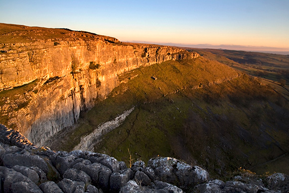 Last Light at Malham Cove, Yorkshire Dales, England