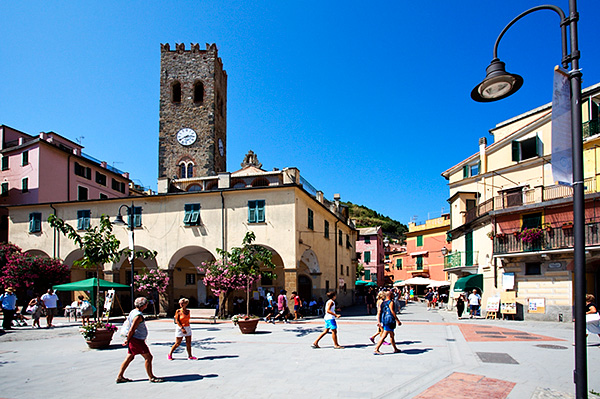 The Old Town and Church of St John at Monterosso al Mare
