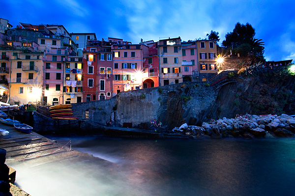 Riomaggiore Harbour at Dusk