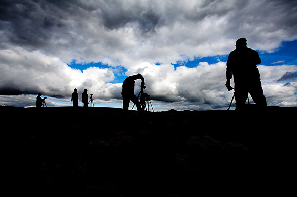 Photographers on Twisleton Scar, Ribblehead Workshop, September 2013