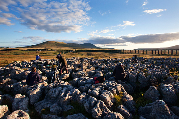 Sunset photography at Ribblehead on the September Workshop