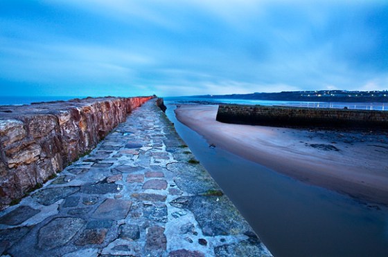 Pier at St Andrews Harbour before Dawn
