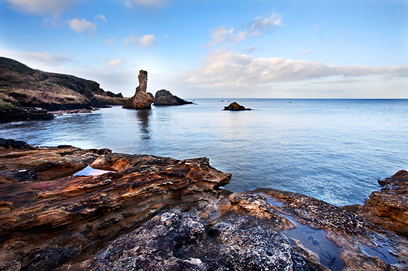 Rock and Spindle on the Fife Coast near St Andrews