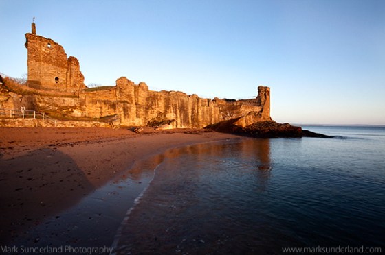 The Castle at Sunrise and High Tide