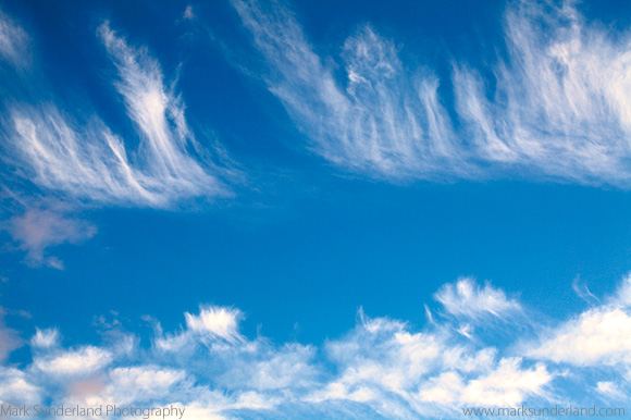 Wispy Cloud Formations at Dusk, Amble by the Sea