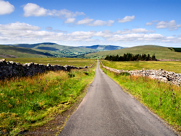 The Coal Road Leading Down Into Dentdale Yorkshire Dales Cumbria England