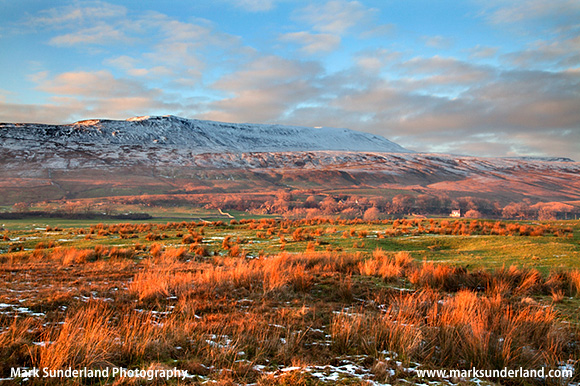 Wherside at Sunset in Winter near Ivescar