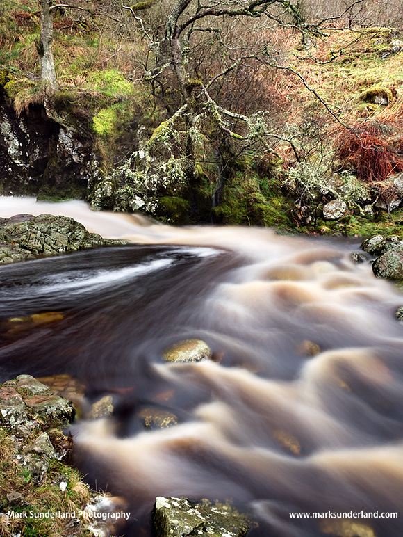 Linhope Burn near Linhope Spout in the Ingram Valley Northumberland National Park England