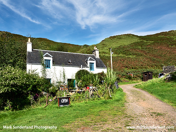 The Tea Garden at Lower Gylen on the Isle of Kerrera Argyll and Bute Scotland