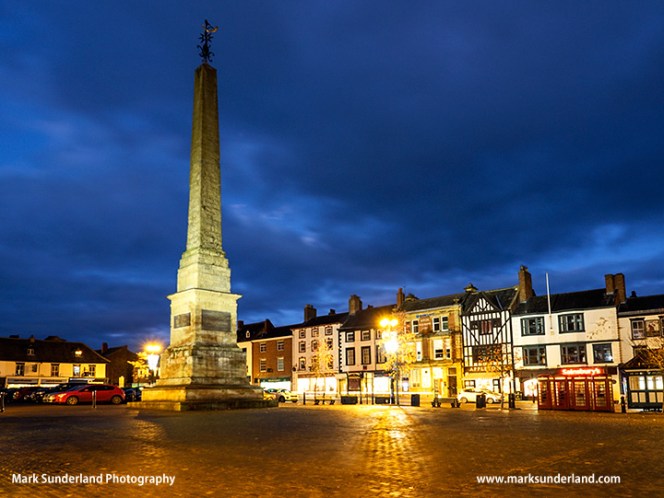 Ripon Market Place at Dusk