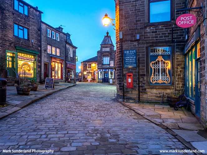 Haworth Main Street at Dusk