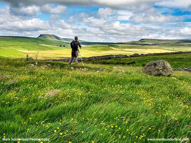 Photographing Pen Y Ghent near Stainforth