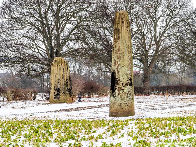 The Devils Arrows in Winter at Boroughbridge