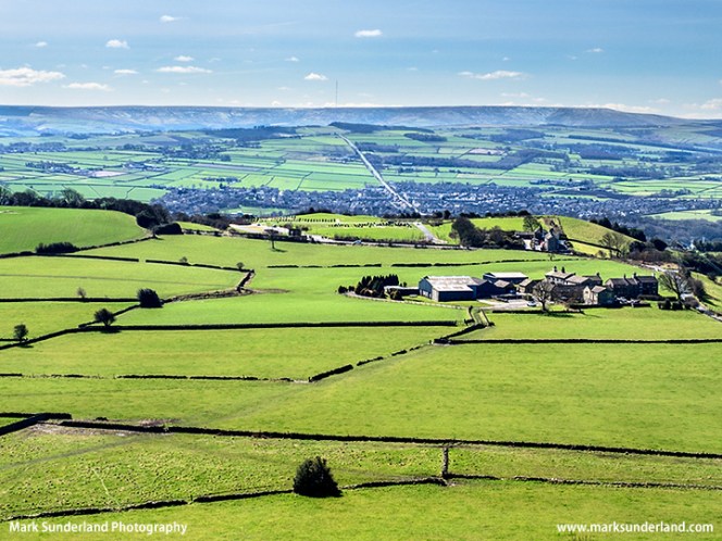 View over the Holme Valley near Huddersfield