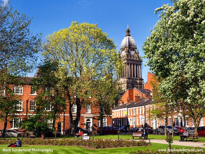 Leeds Town Hall from Park Square