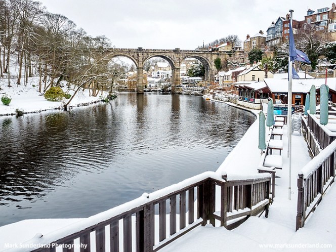Railway Viaduct at Knaresborough in Winter