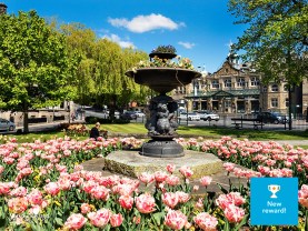 Royal Hall and Crescent Gardens in Harrogate